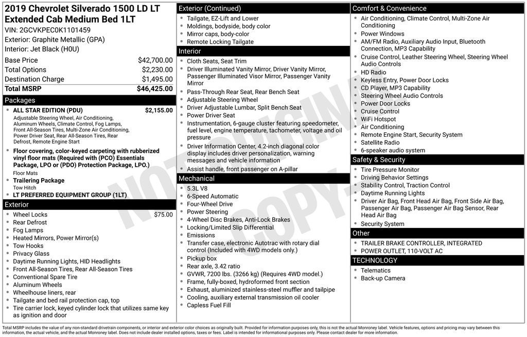 2019 Chevrolet Silverado 1500 LD LT