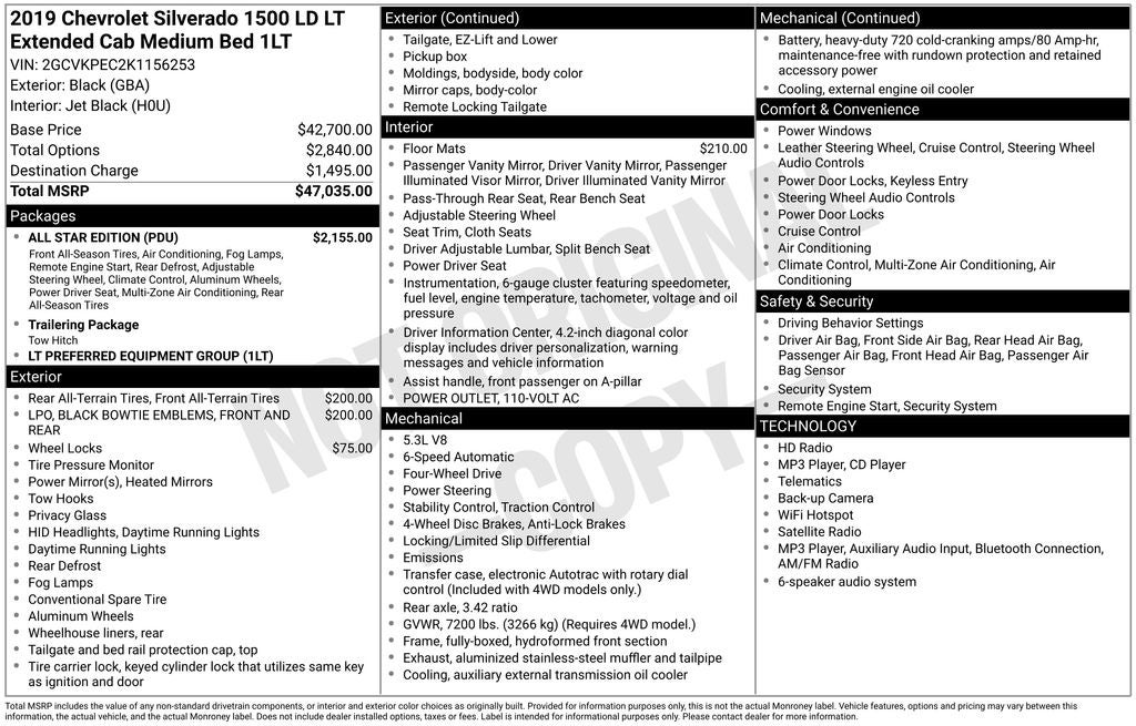 2019 Chevrolet Silverado 1500 LD LT