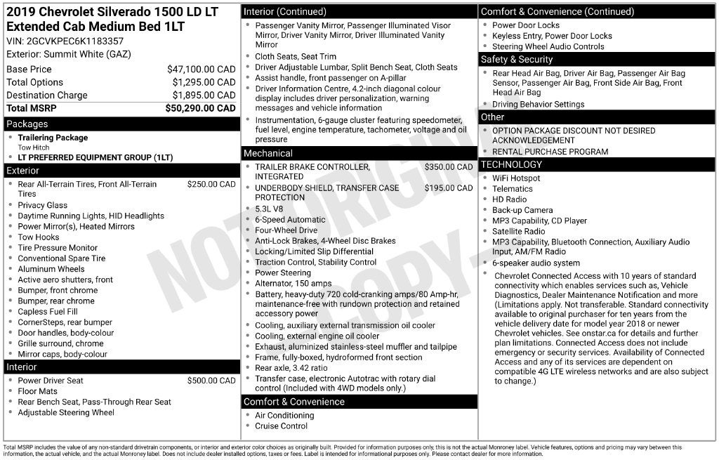 2019 Chevrolet Silverado 1500 LD LT