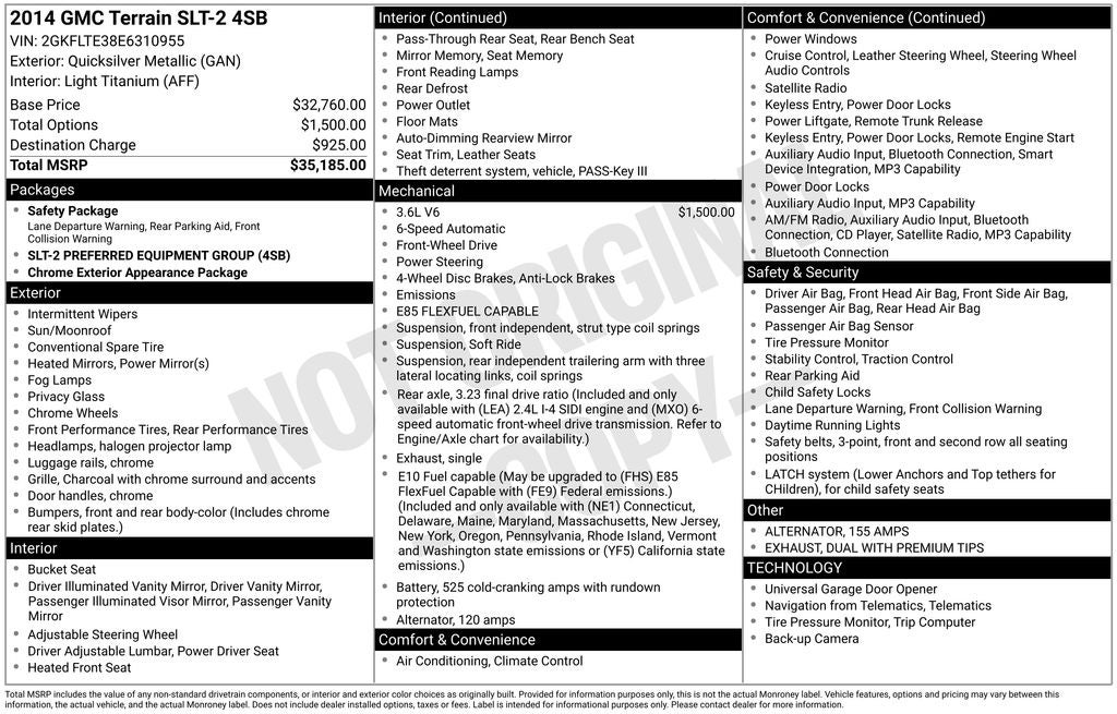 2014 GMC Terrain SLT-2