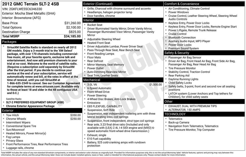 2012 GMC Terrain SLT-2