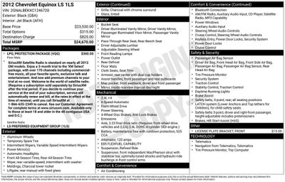 2012 Chevrolet Equinox LS