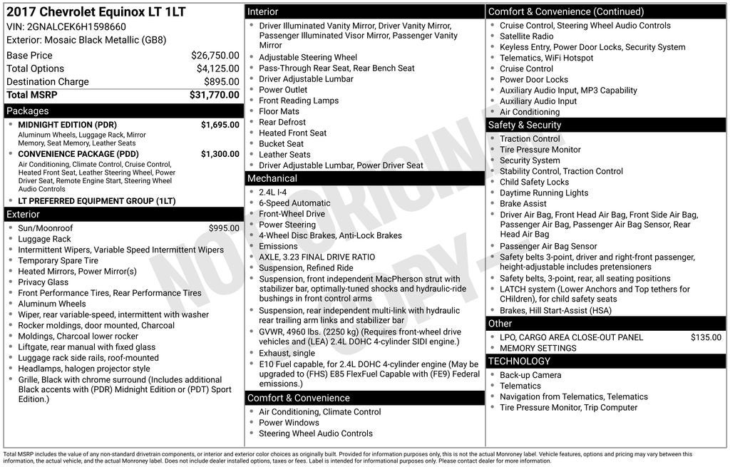 2017 Chevrolet Equinox LT