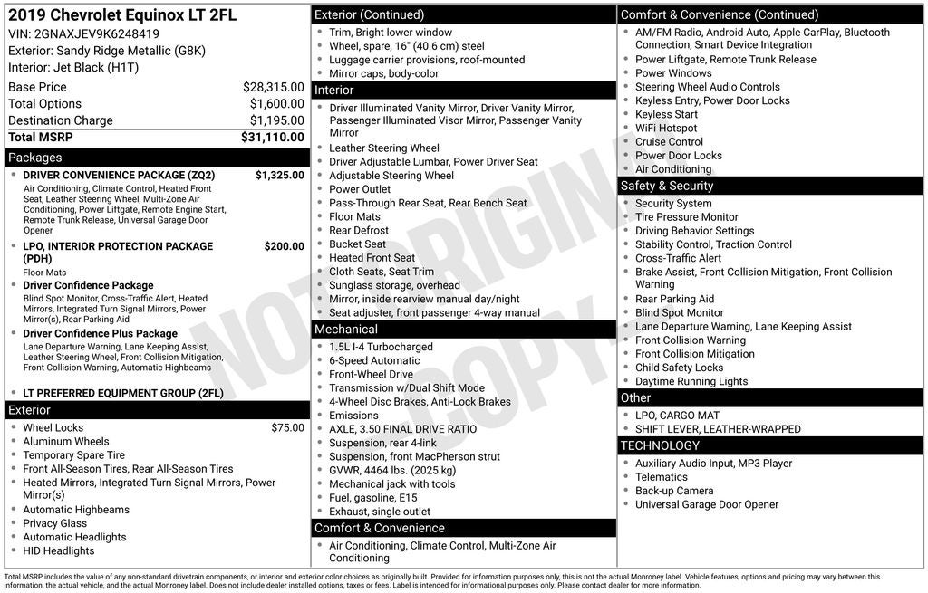 2019 Chevrolet Equinox LT