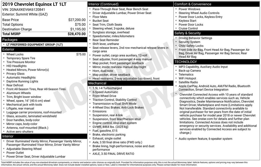 2019 Chevrolet Equinox LT