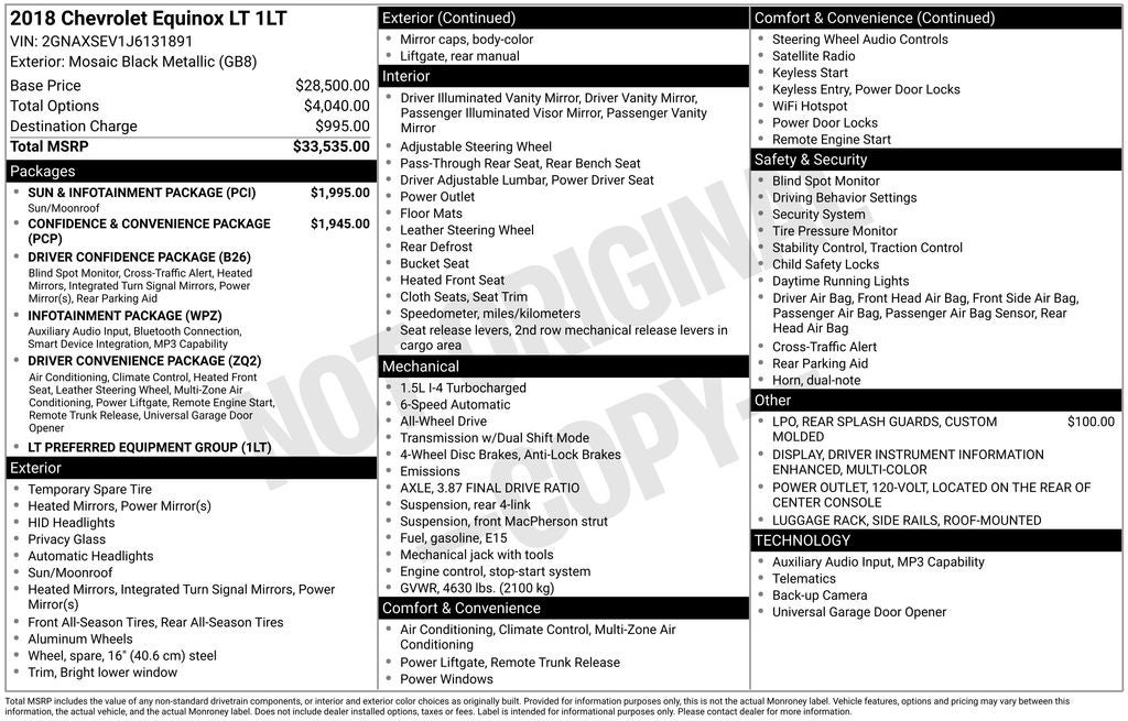 2018 Chevrolet Equinox LT