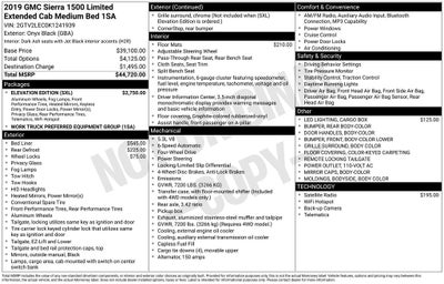 2019 GMC Sierra 1500 Limited Base