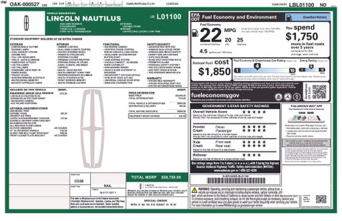 2020 Lincoln Nautilus Reserve