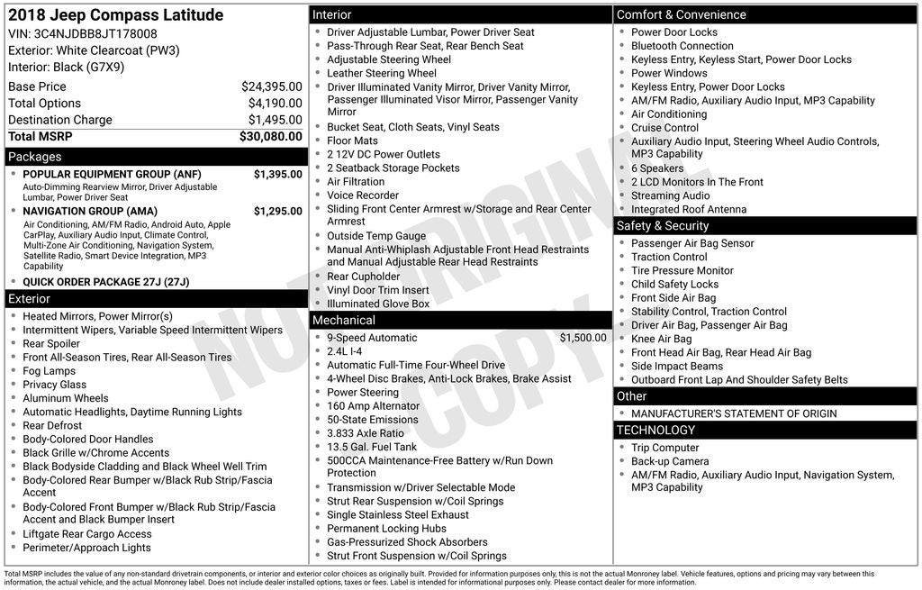 2018 Jeep Compass Latitude