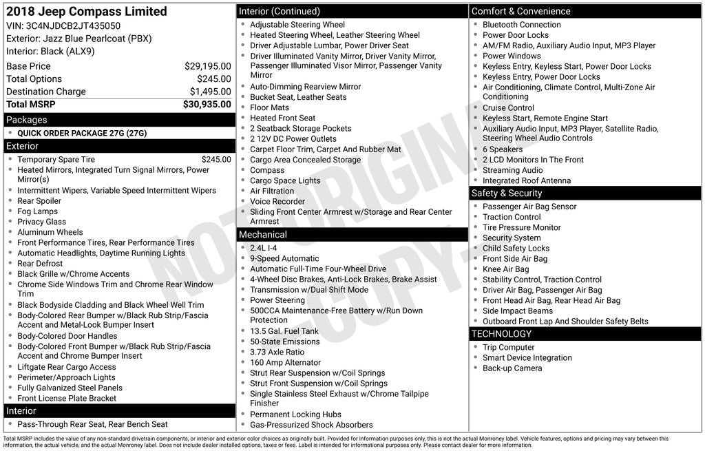 2018 Jeep Compass Limited