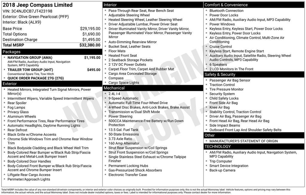 2018 Jeep Compass Limited