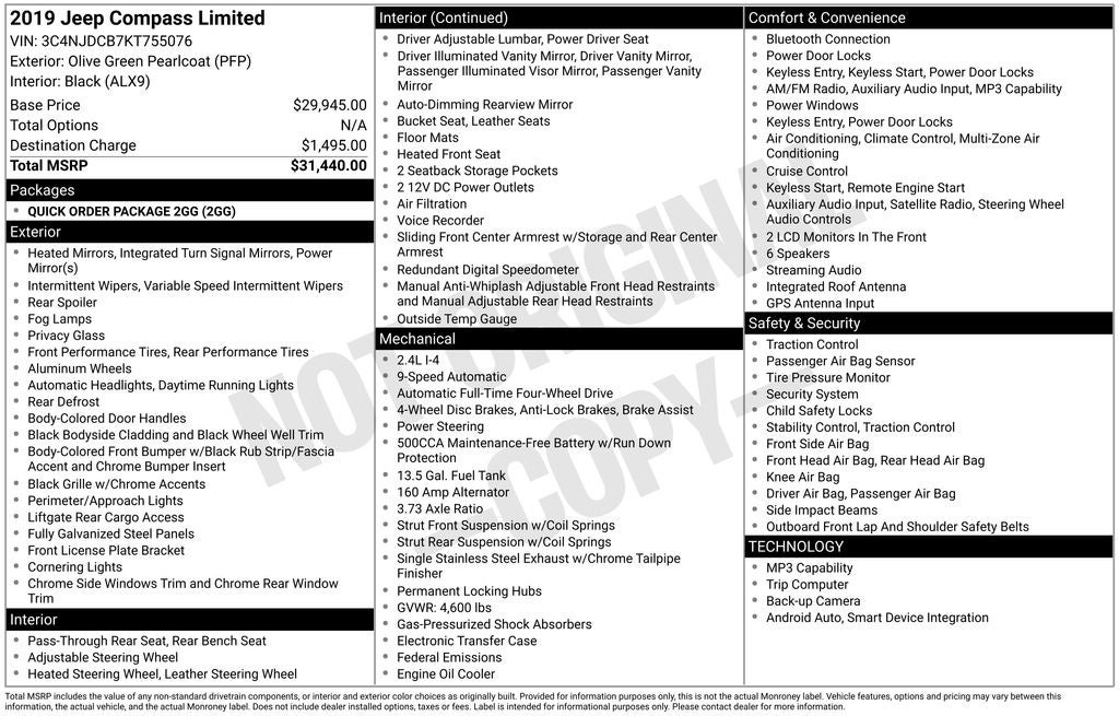 2019 Jeep Compass Limited