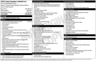 2023 Jeep Compass Latitude Lux