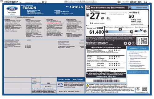 2019 Ford Fusion SEL