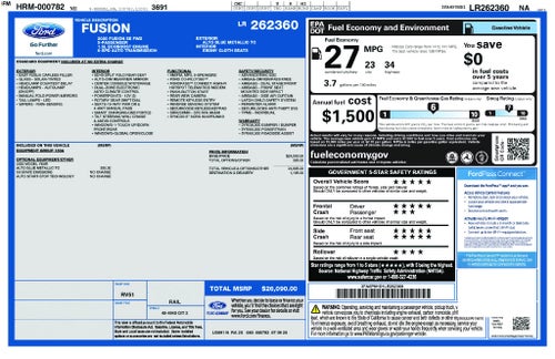 2020 Ford Fusion SE