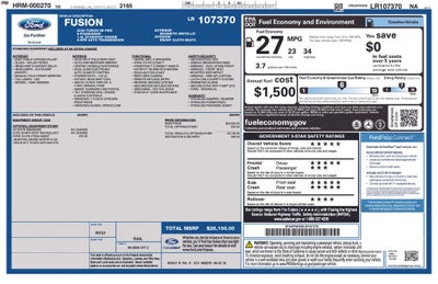 2020 Ford Fusion SE