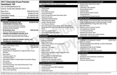 2017 Chevrolet Cruze Premier