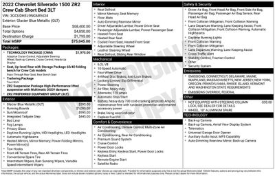 2022 Chevrolet Silverado 1500 ZR2