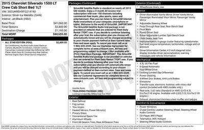 2015 Chevrolet Silverado 1500 LT LT1