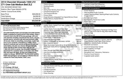 2014 Chevrolet Silverado 1500 LTZ 2LZ