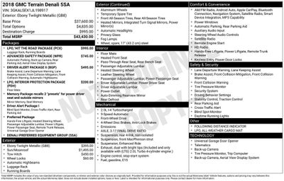 2018 GMC Terrain Denali