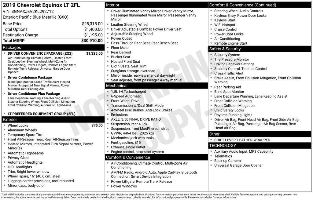 2019 Chevrolet Equinox LT