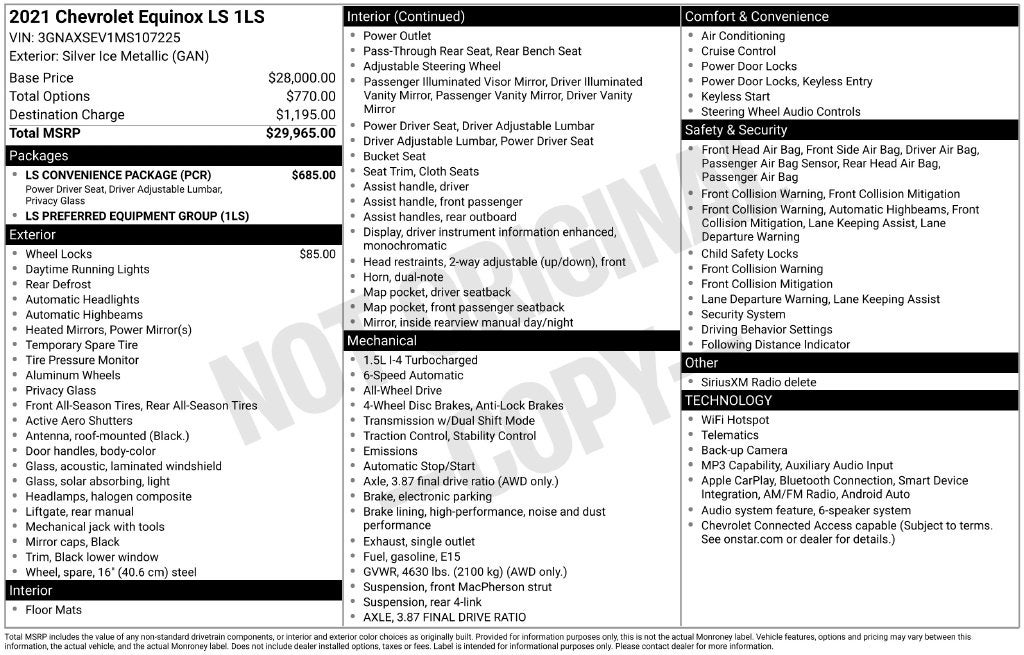 2021 Chevrolet Equinox LS