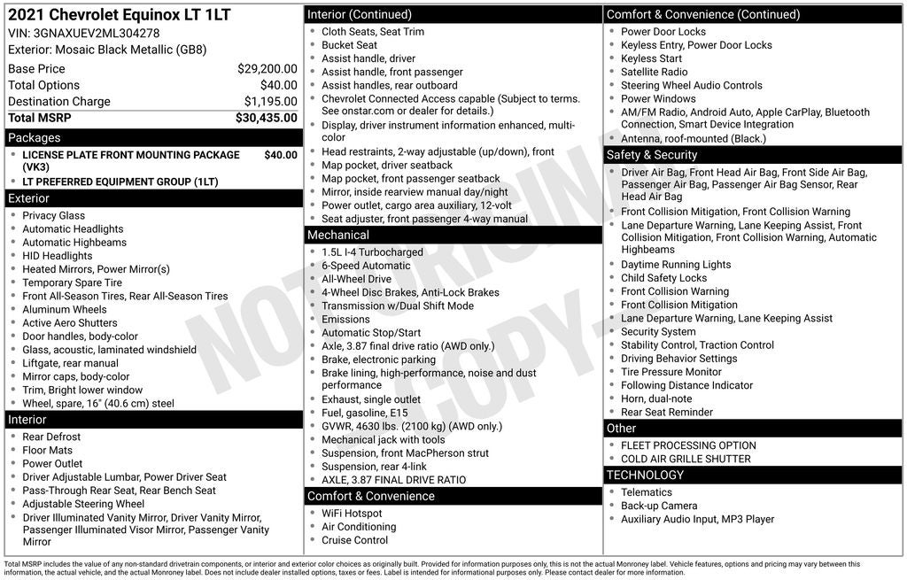 2021 Chevrolet Equinox LT