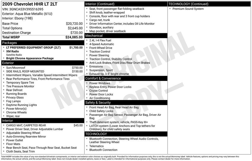 2009 Chevrolet HHR LT 2LT