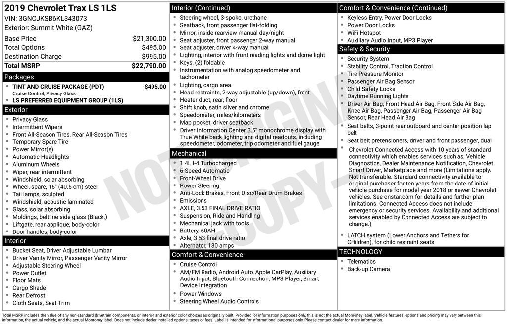 2019 Chevrolet Trax LS