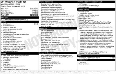 2019 Chevrolet Trax LT