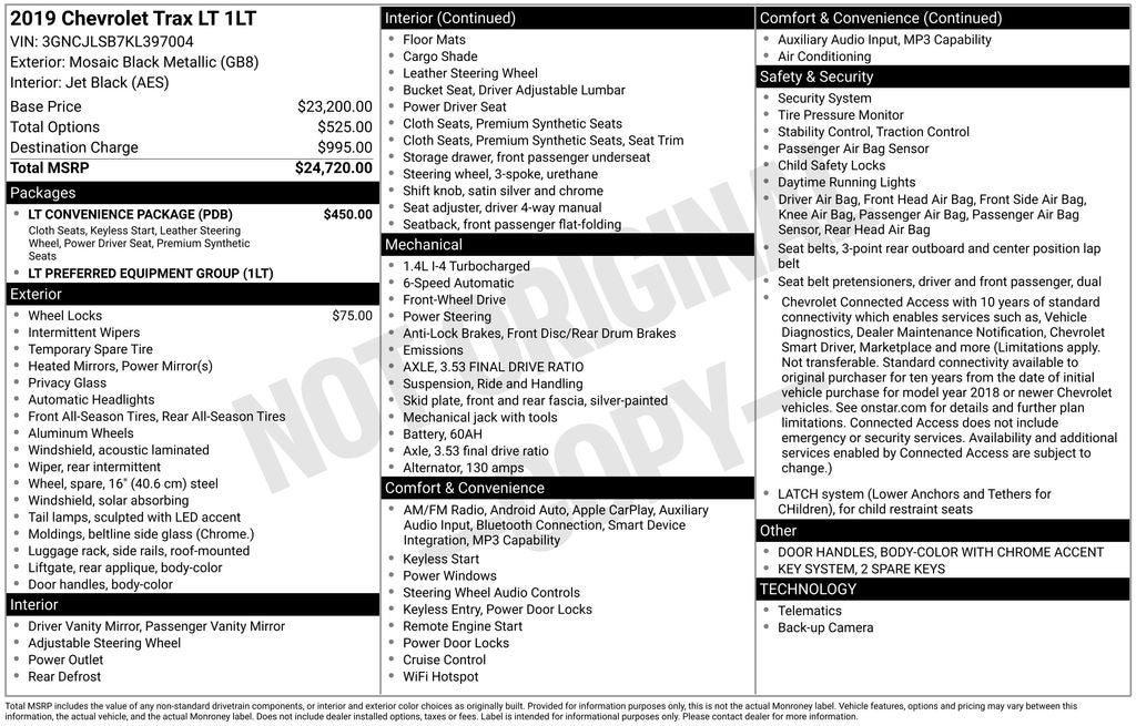 2019 Chevrolet Trax LT