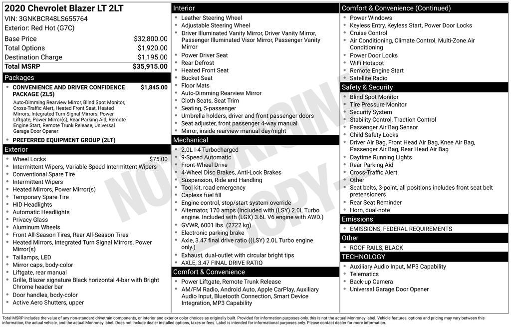 2020 Chevrolet Blazer LT