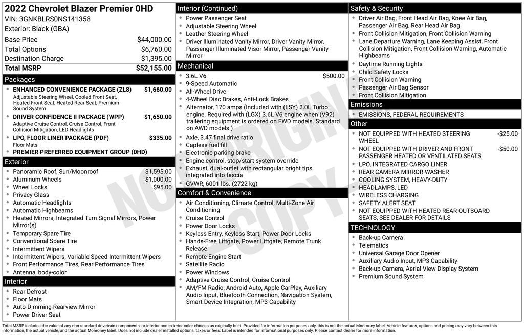 2022 Chevrolet Blazer Premier