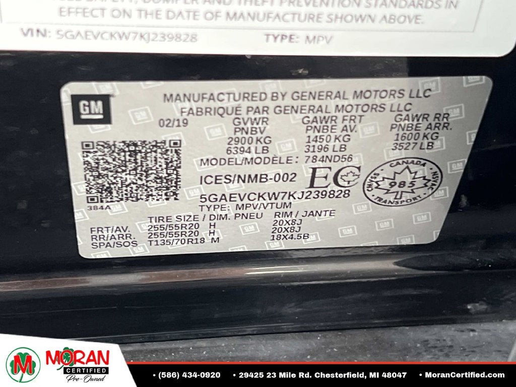 2019 Buick Enclave Avenir