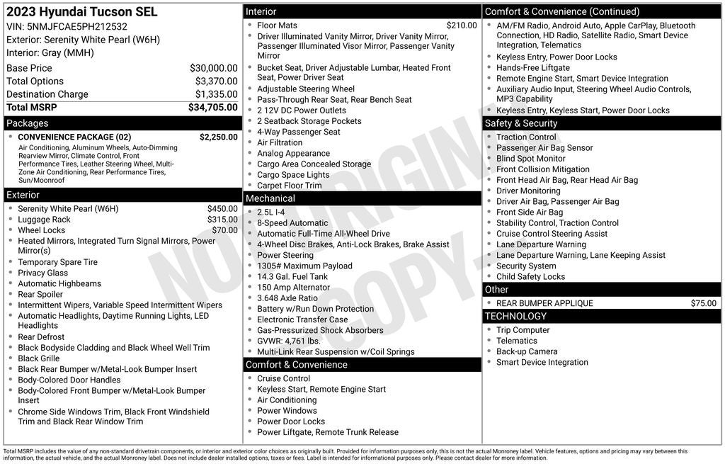 2023 Hyundai Tucson SEL