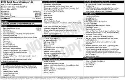 2019 Buick Encore Essence