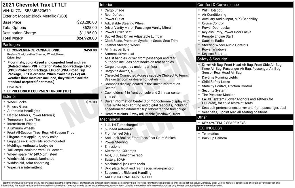 2021 Chevrolet Trax LT