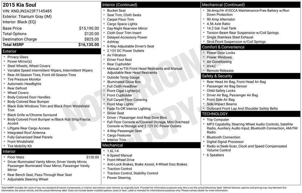 2015 Kia Soul Base