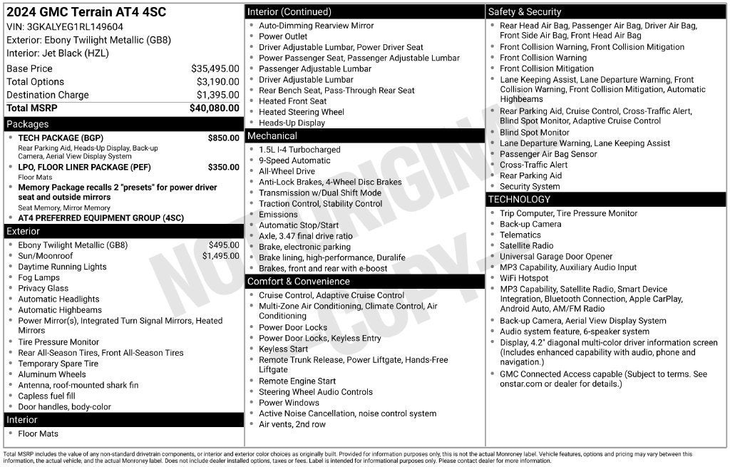 2024 GMC Terrain AT4