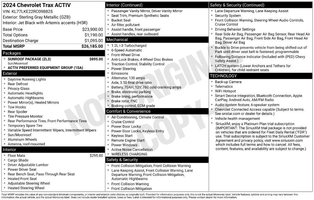 2024 Chevrolet Trax ACTIV