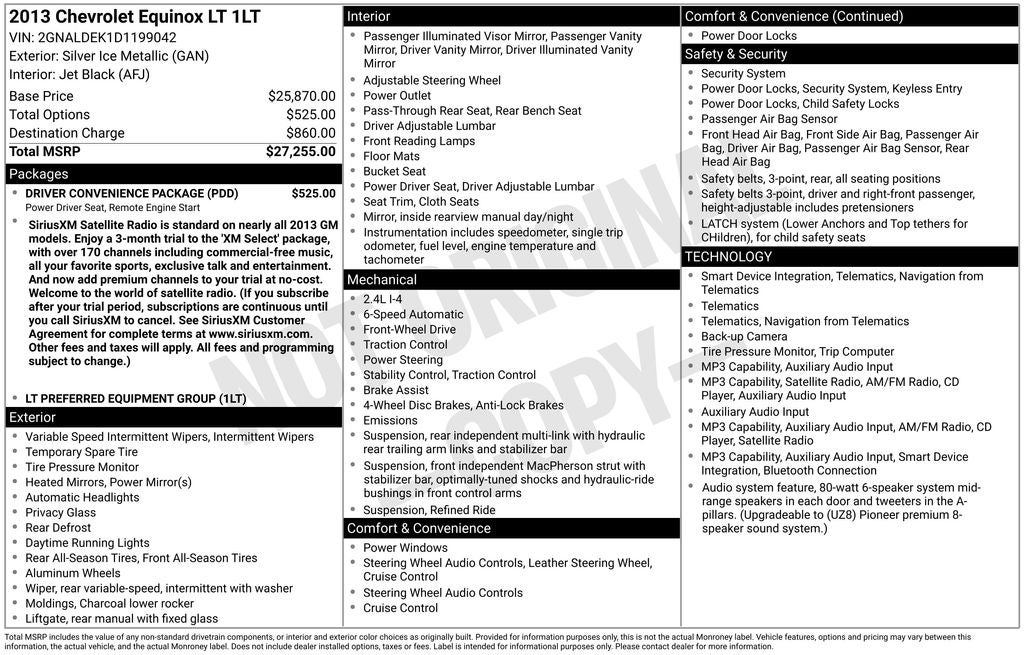 2013 Chevrolet Equinox 1LT